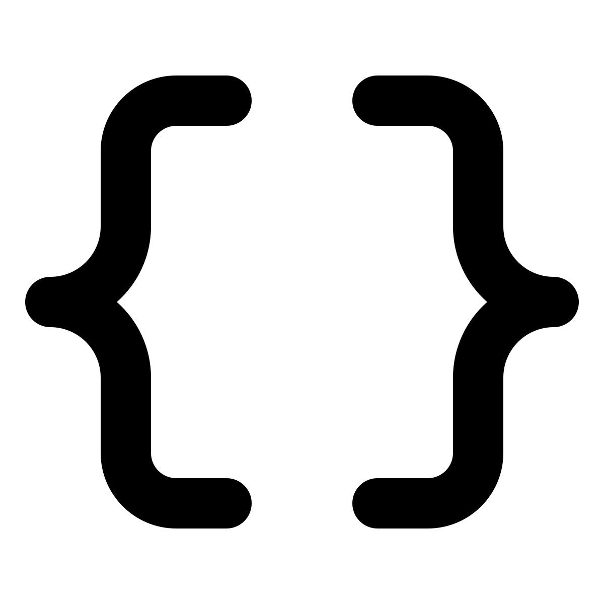 icon curly brackets