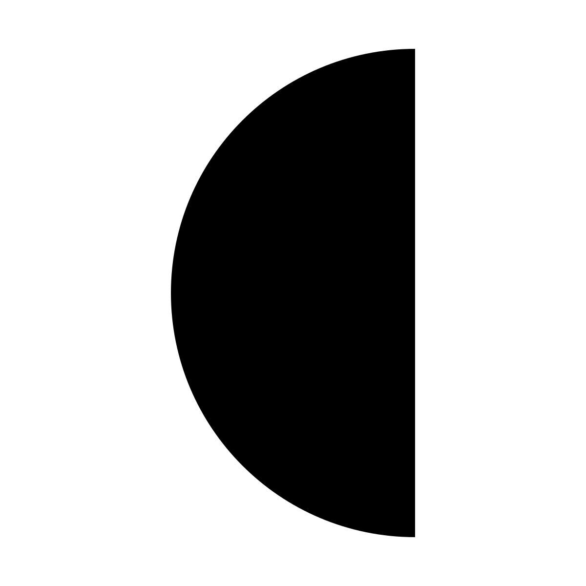 half circle Icon