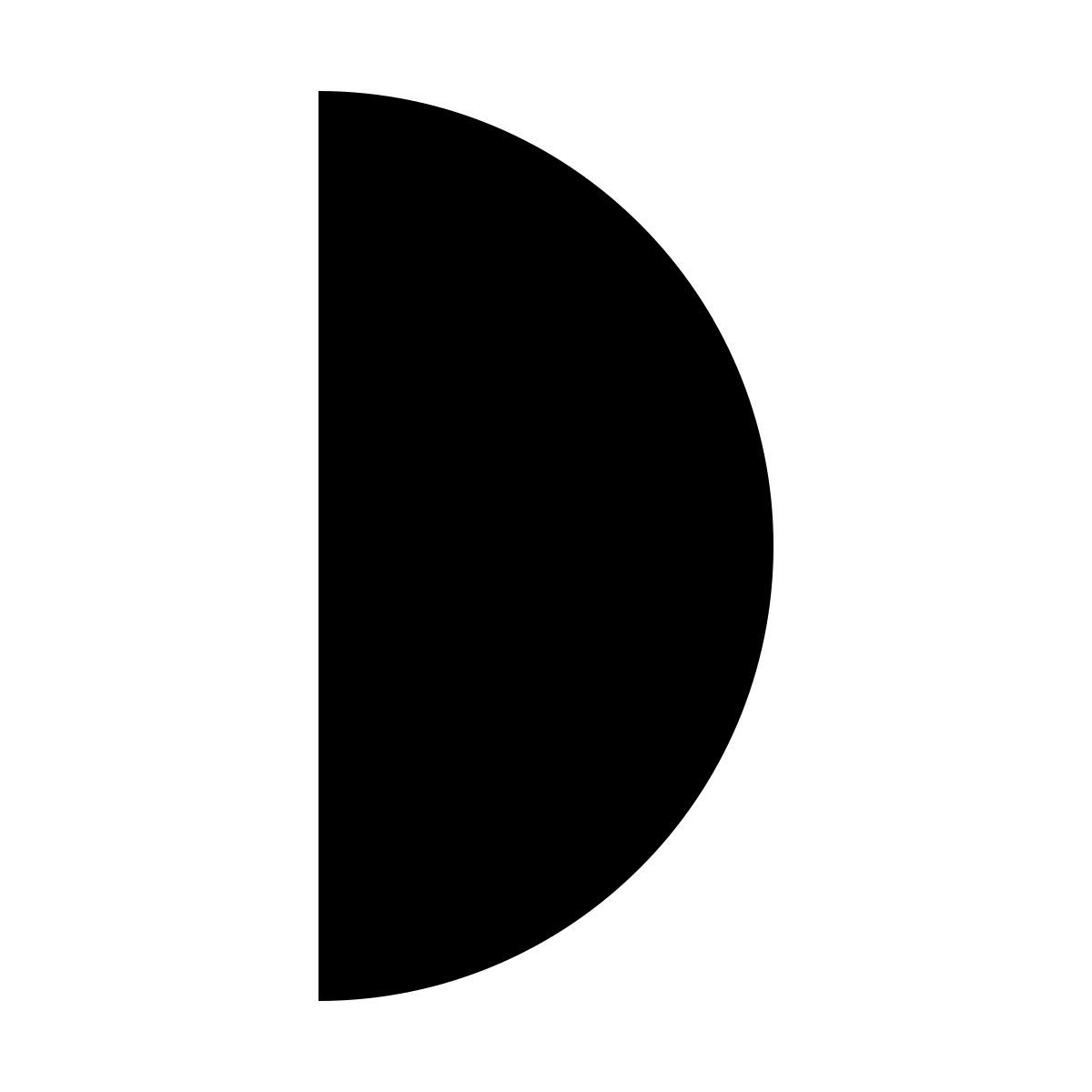 half circle Icon
