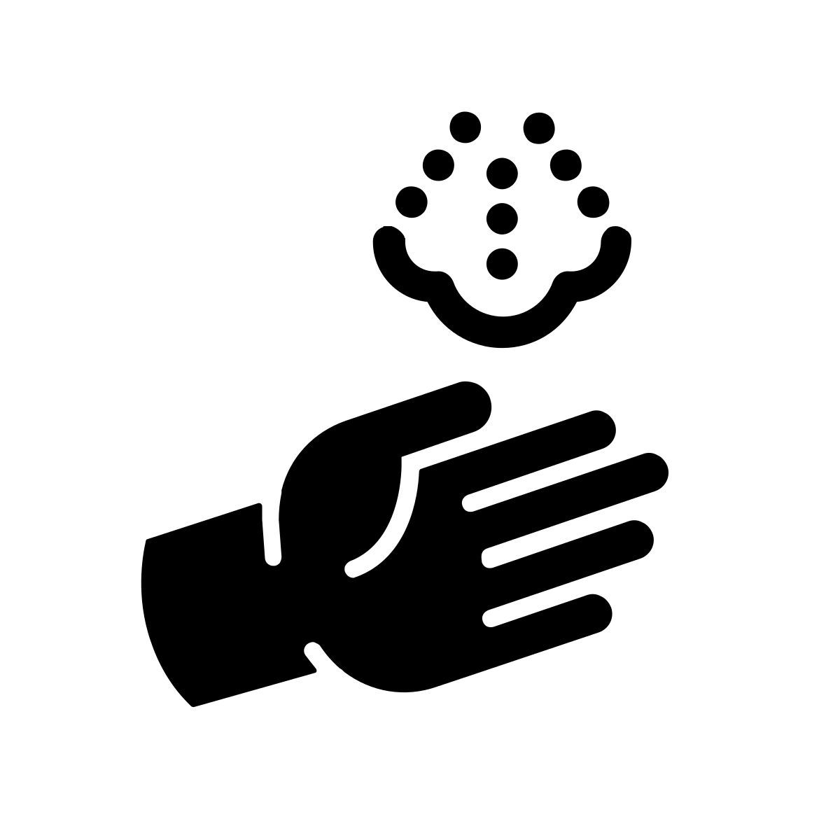blow hand icon
