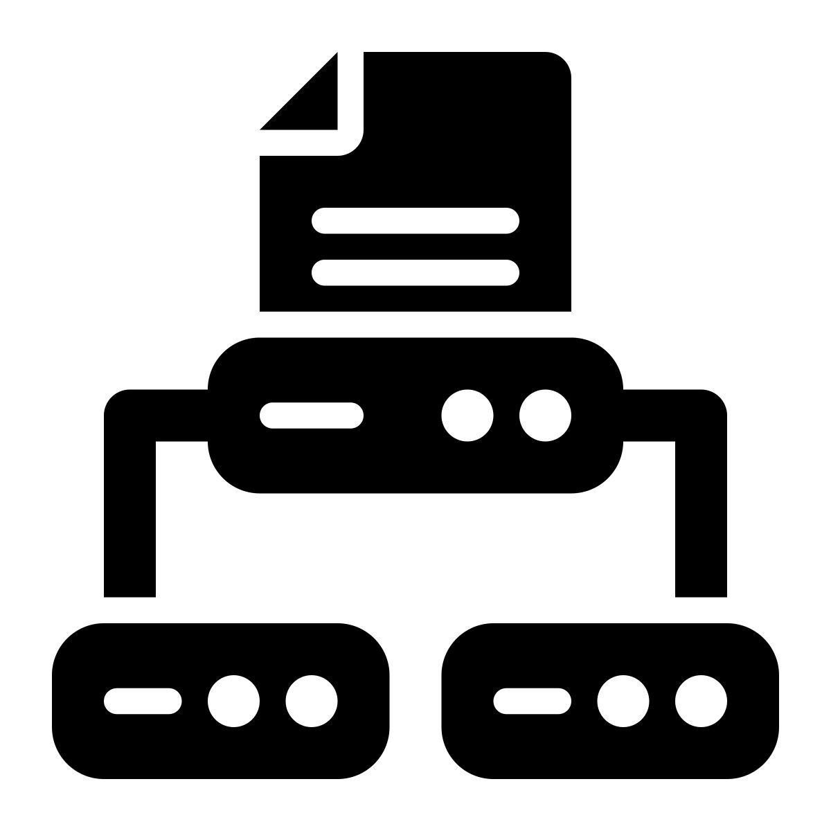 data infrastructure icon