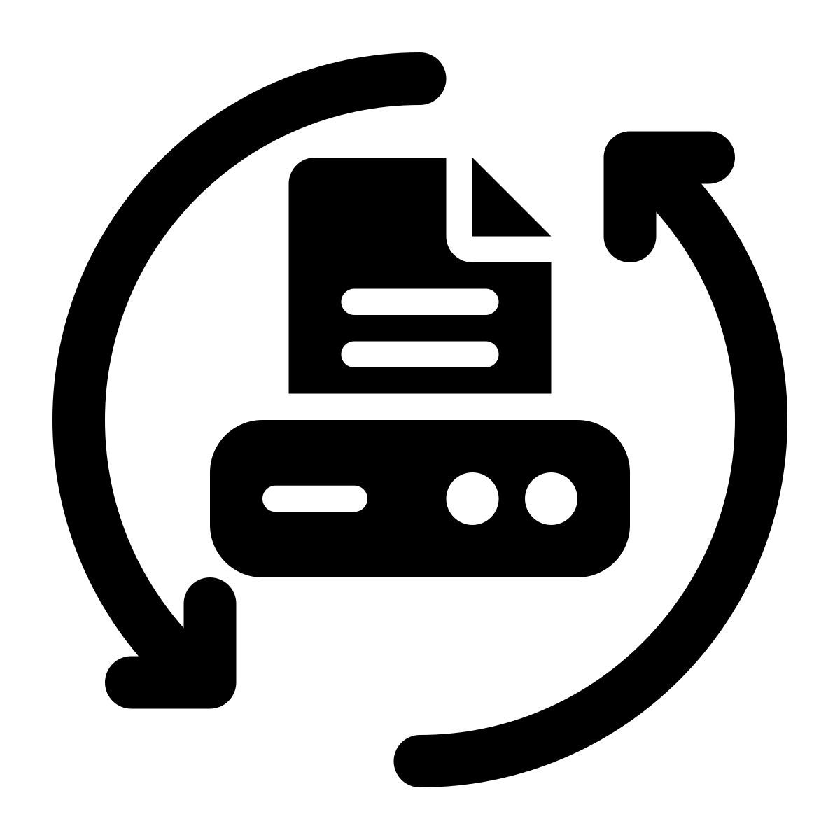 synchronisation des données icon