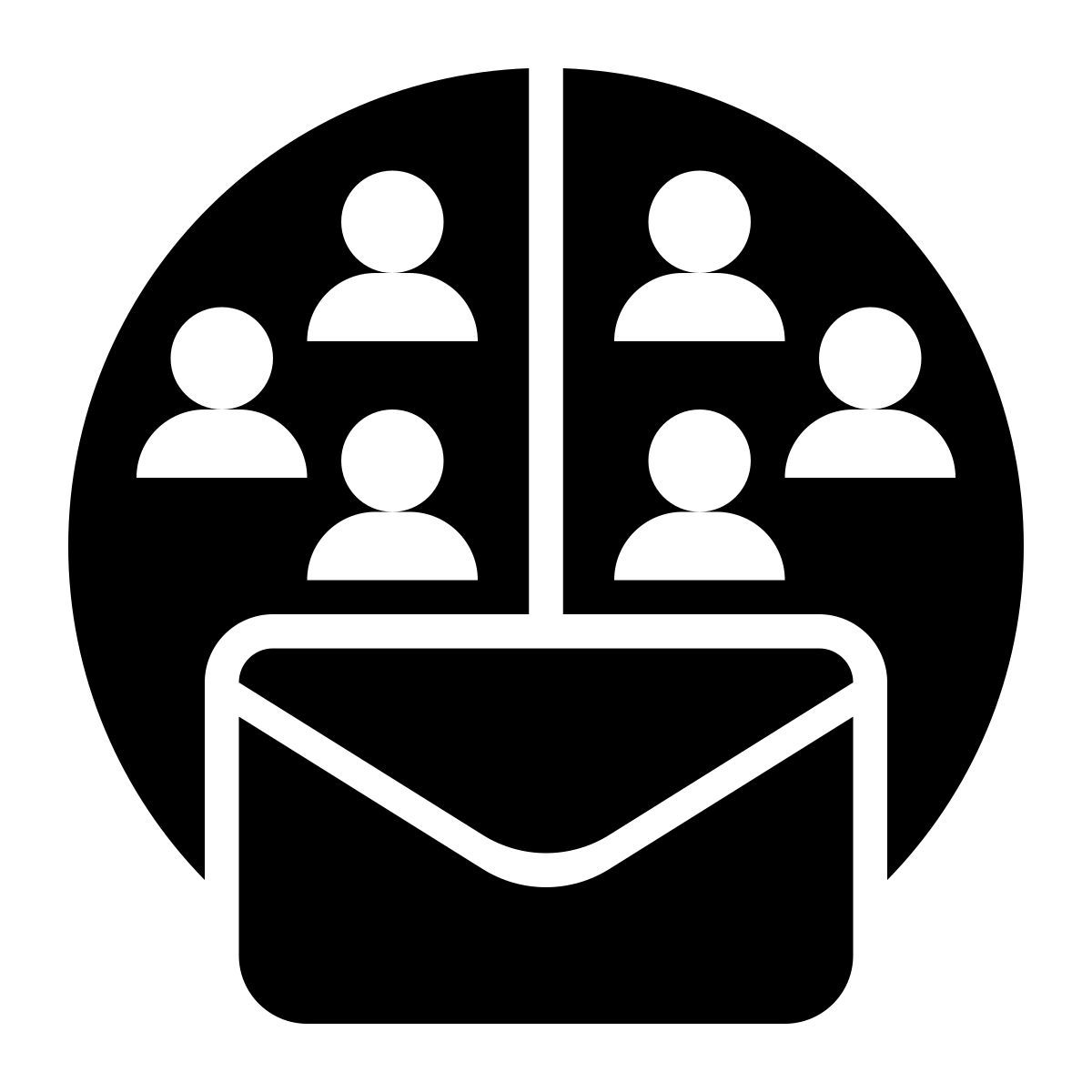 email marketing segmentation icon