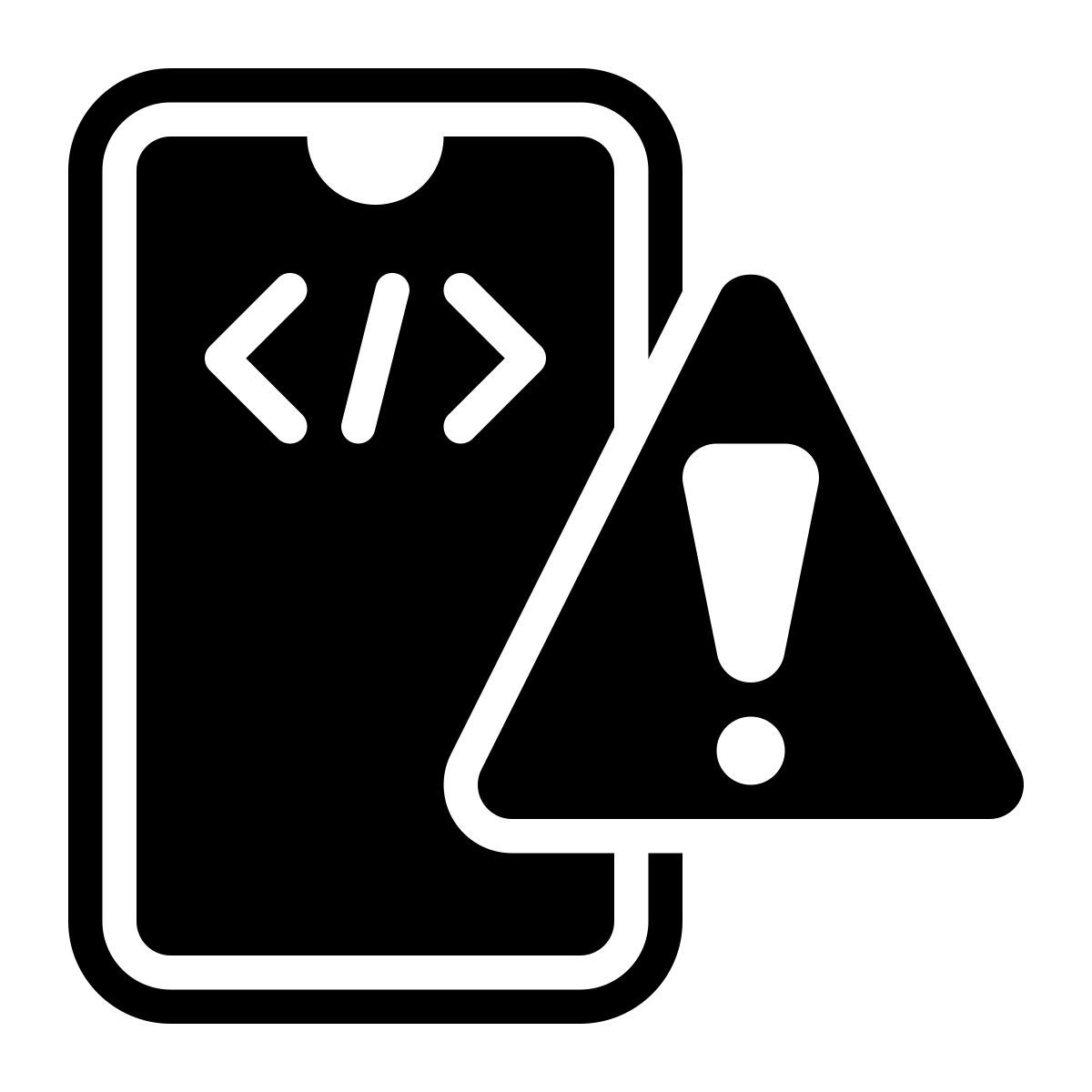 mobile app error icon