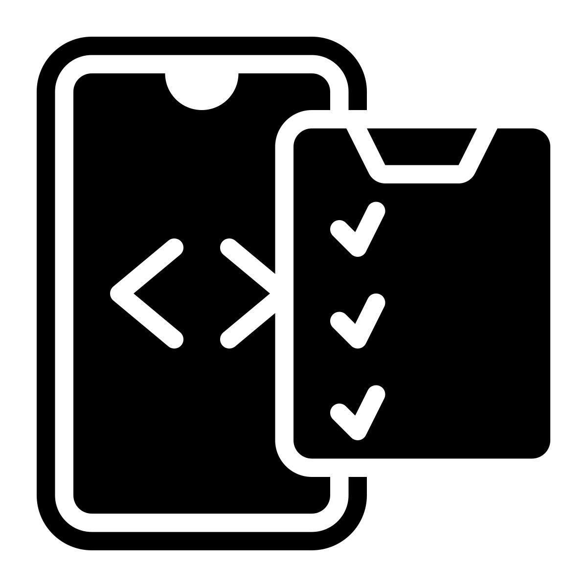 mobile testing icon