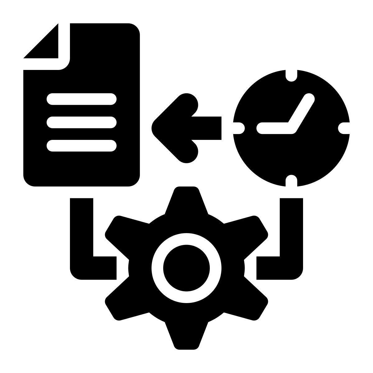 real time processing icon