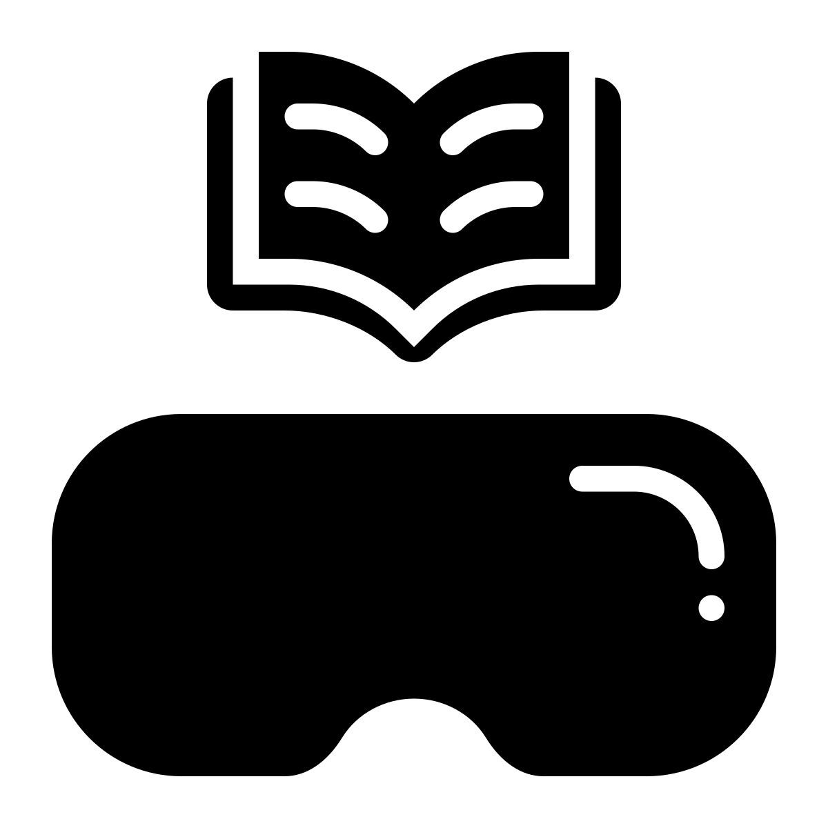 virtual reality book icon