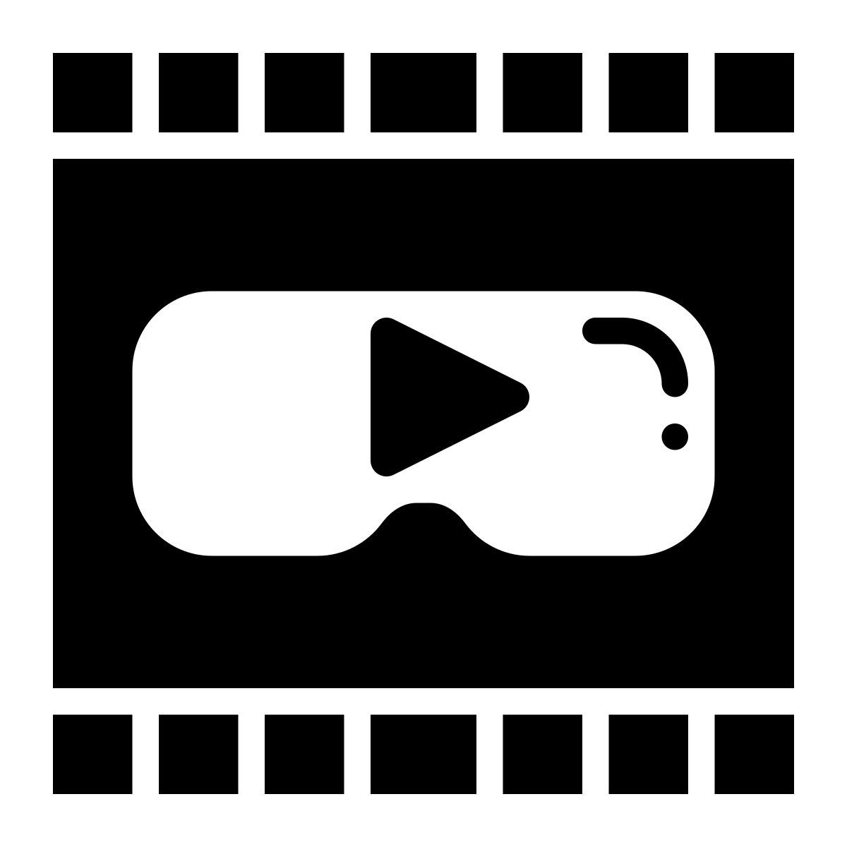 virtual reality cinema icon
