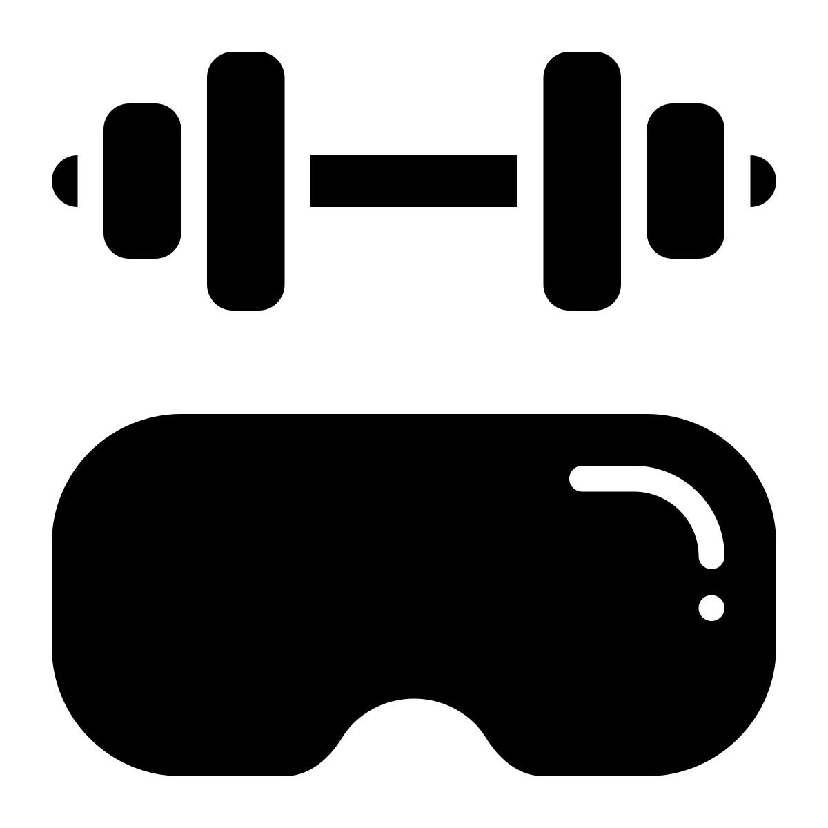 virtual reality fitness icon