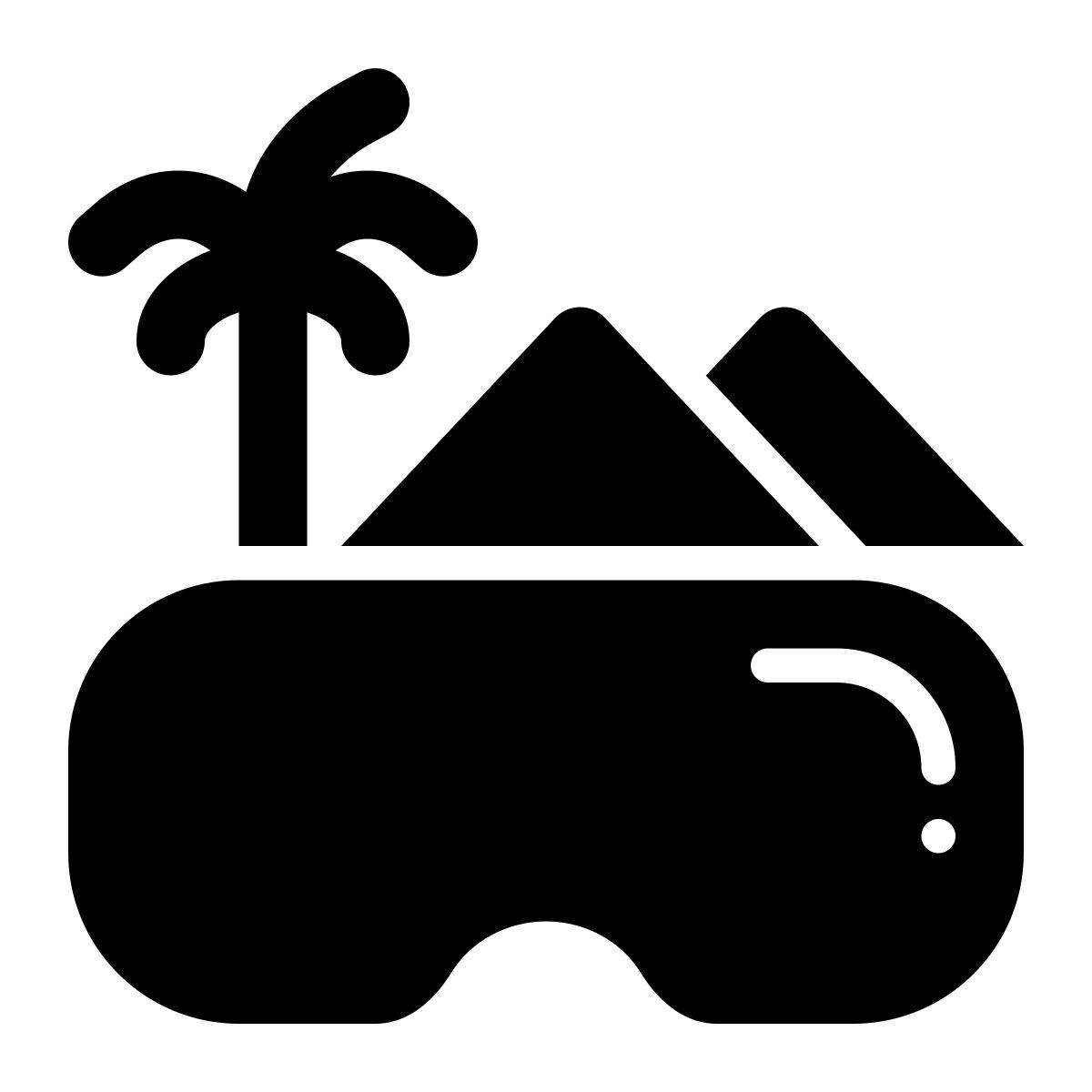 virtual reality tourism icon