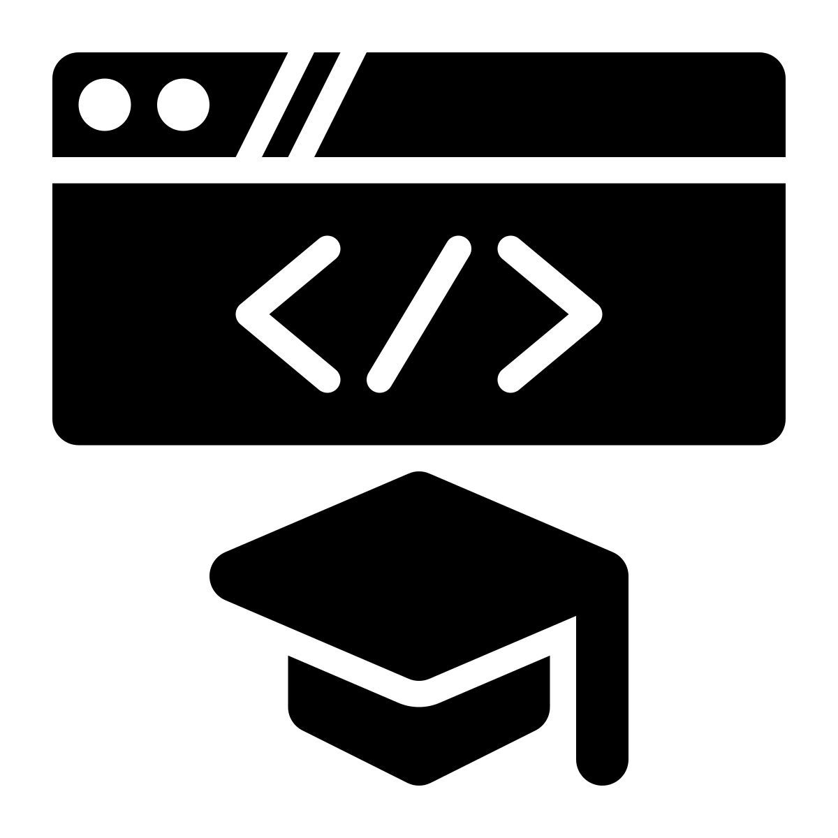 web development education icon