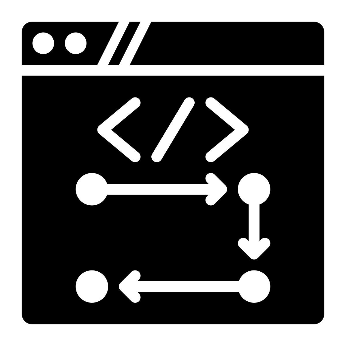 web development planning icon