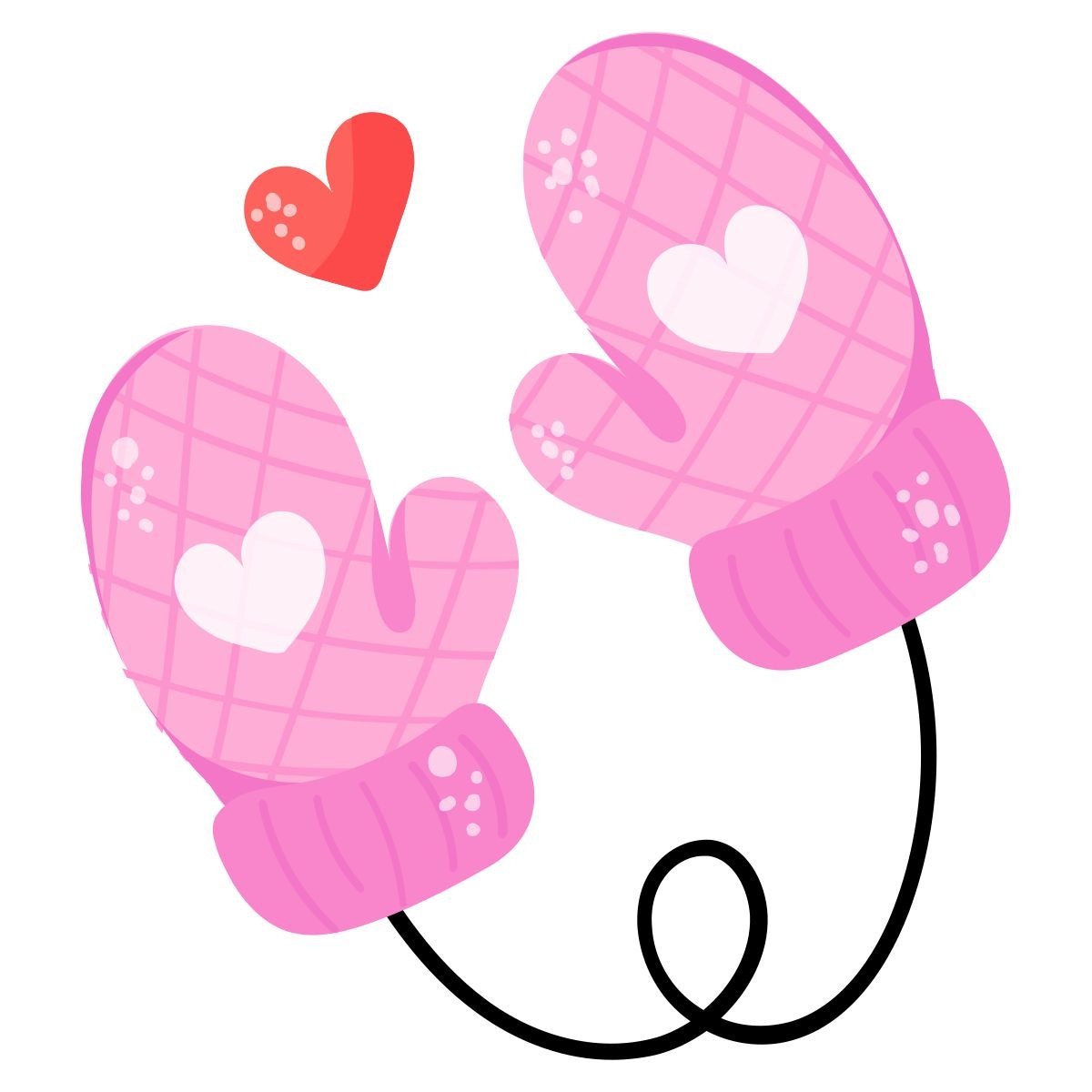 heart gloves icon