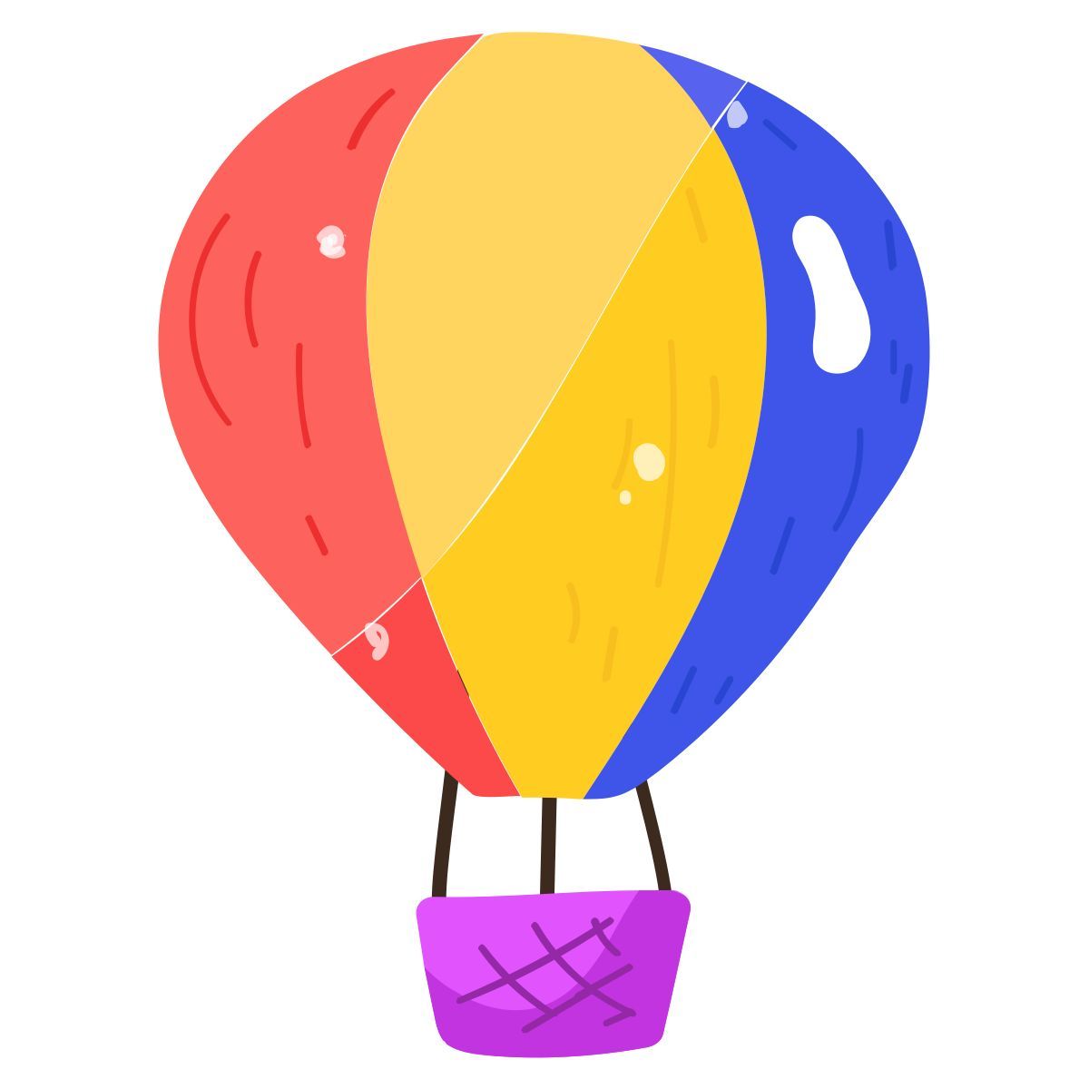 hot balloon icon