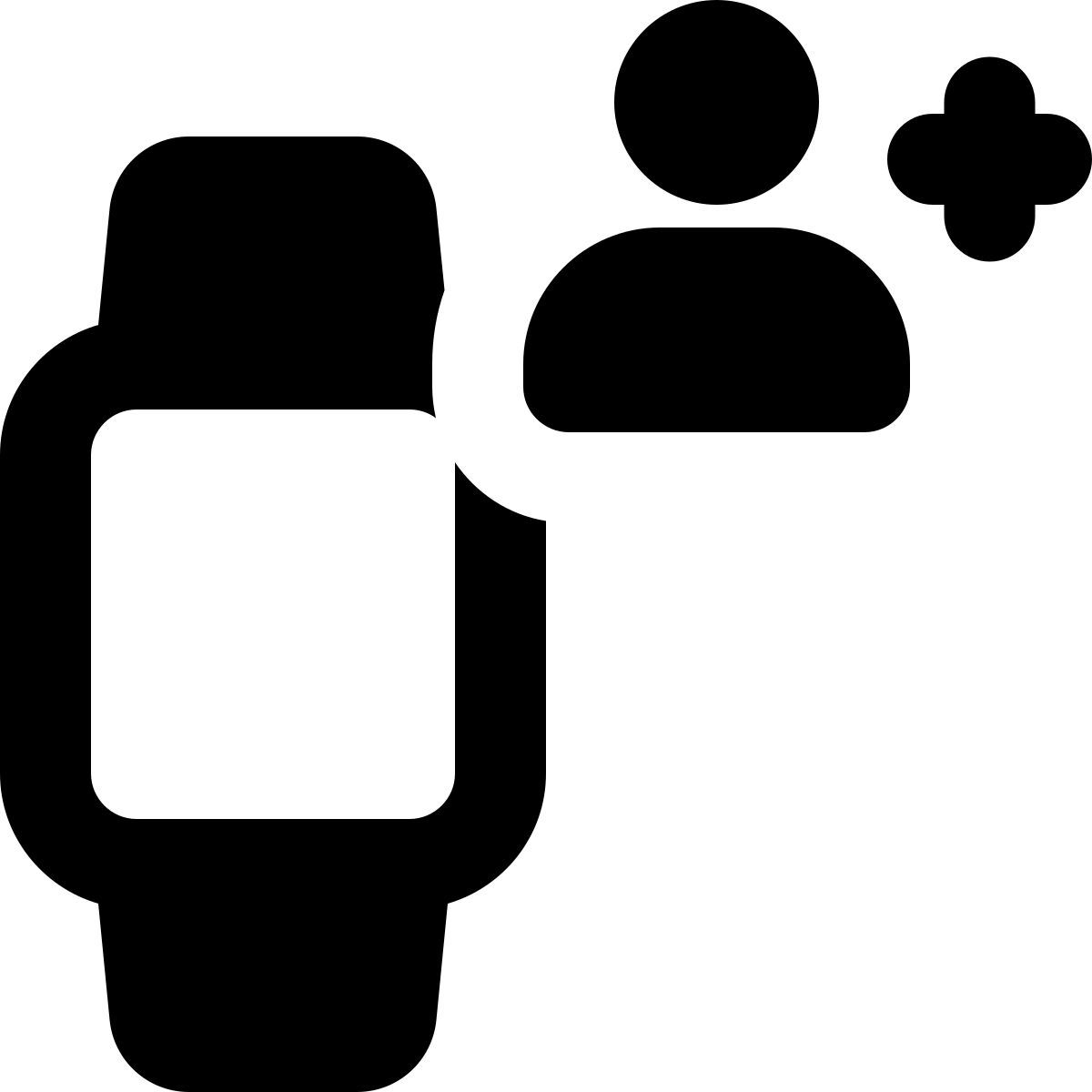 adicionar usuário de smartwatch icon