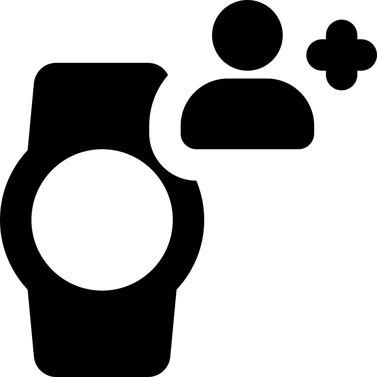 adicionar usuário de smartwatch icon