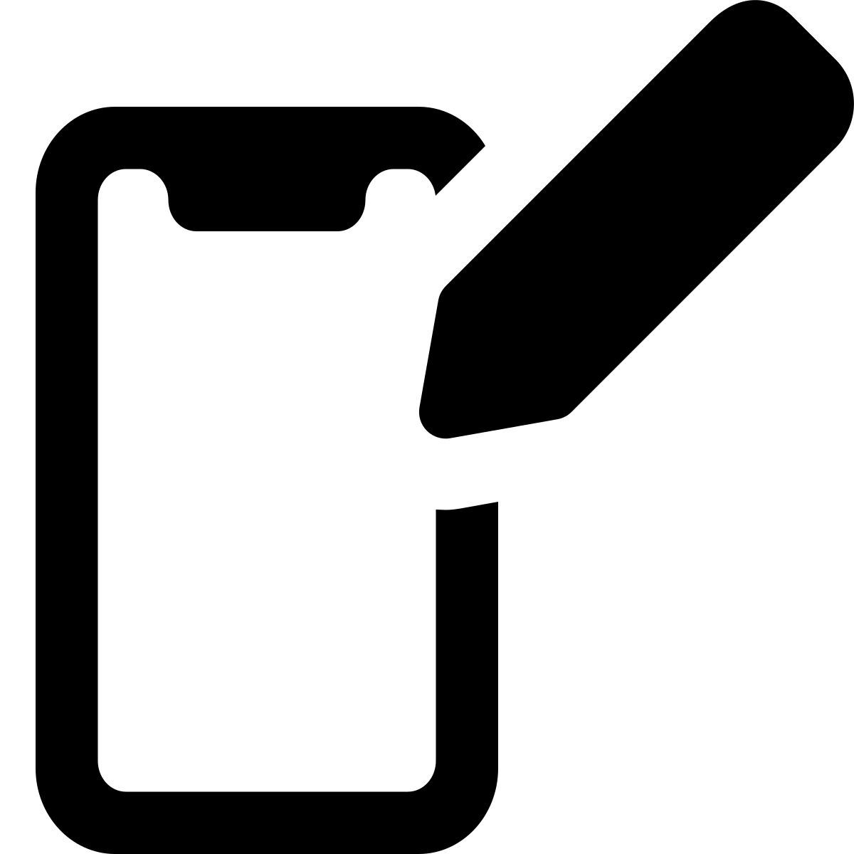 phone stylus icon