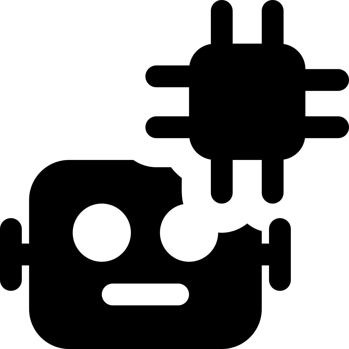 mikroprozessor roboter icon