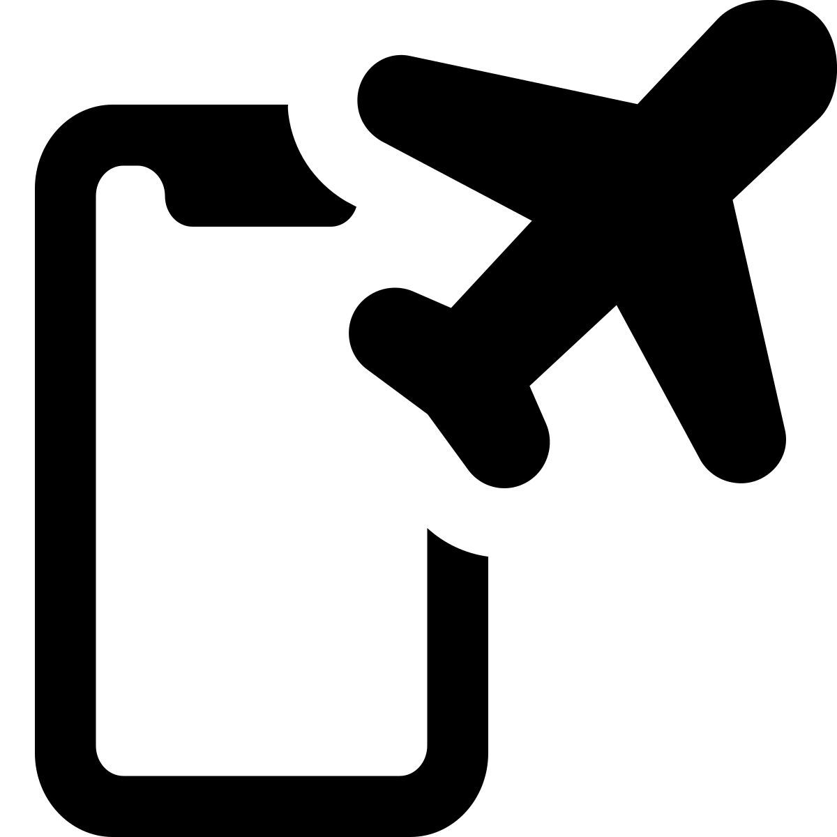 비행기 모드 icon