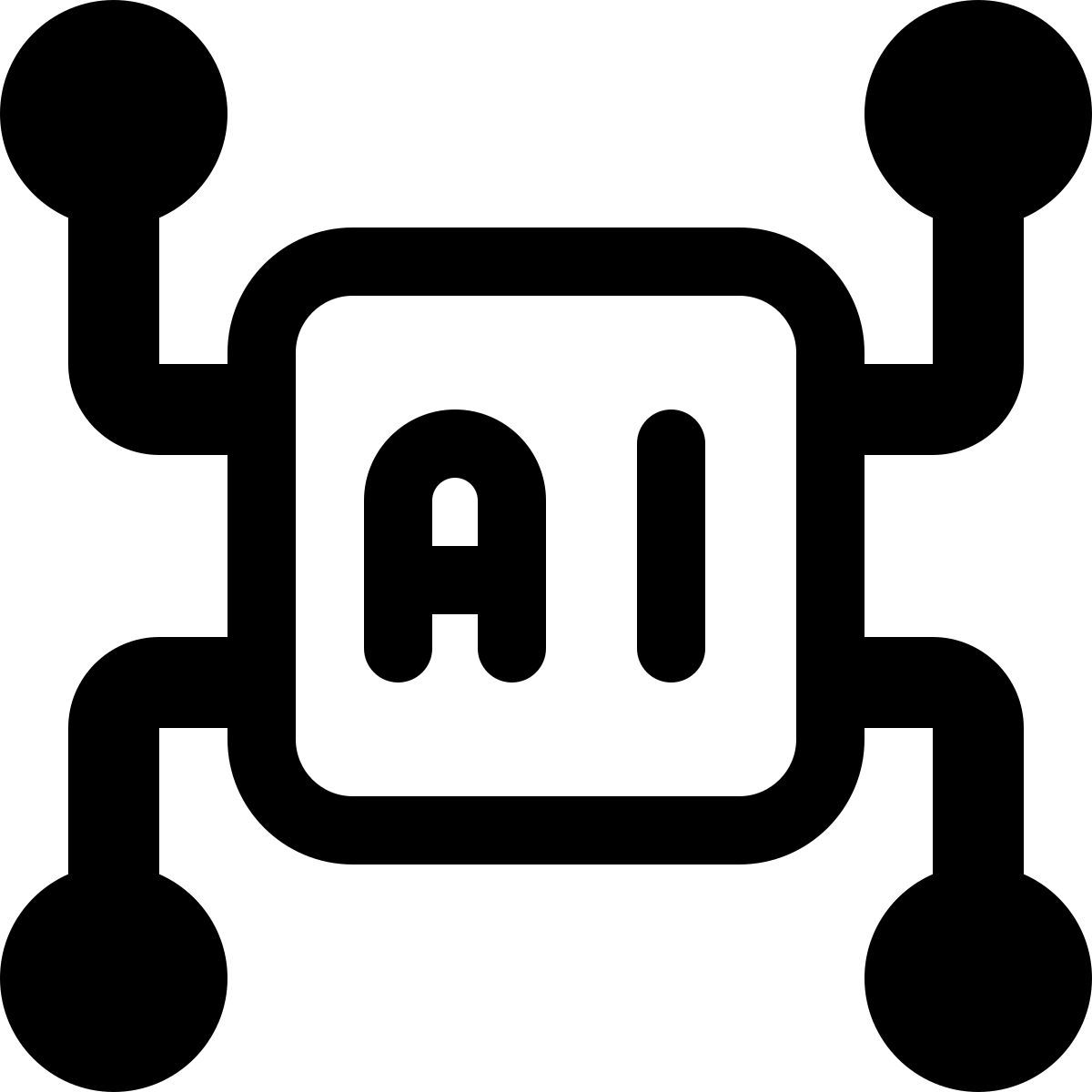 artificial intelligence network icon