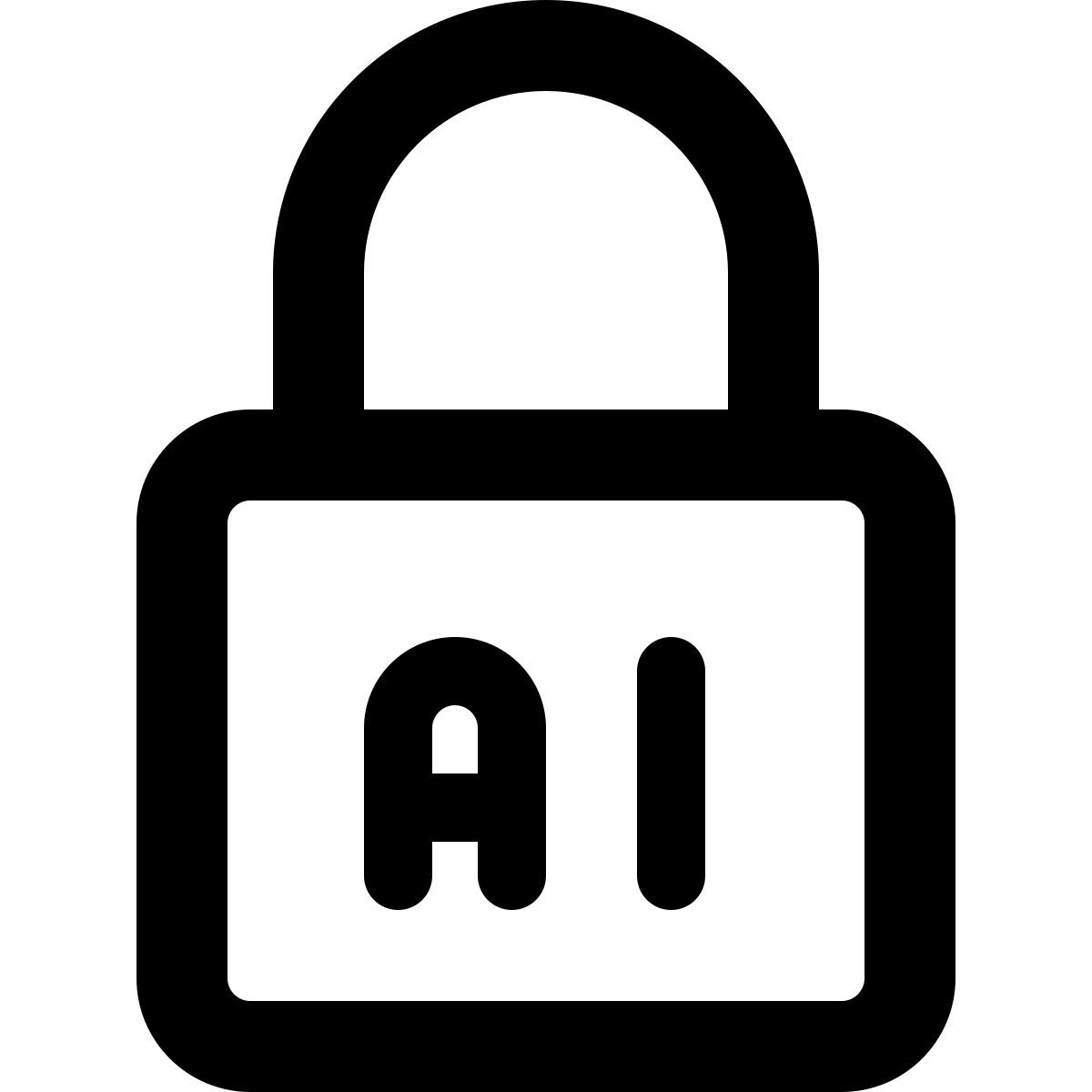 blocco ai icon