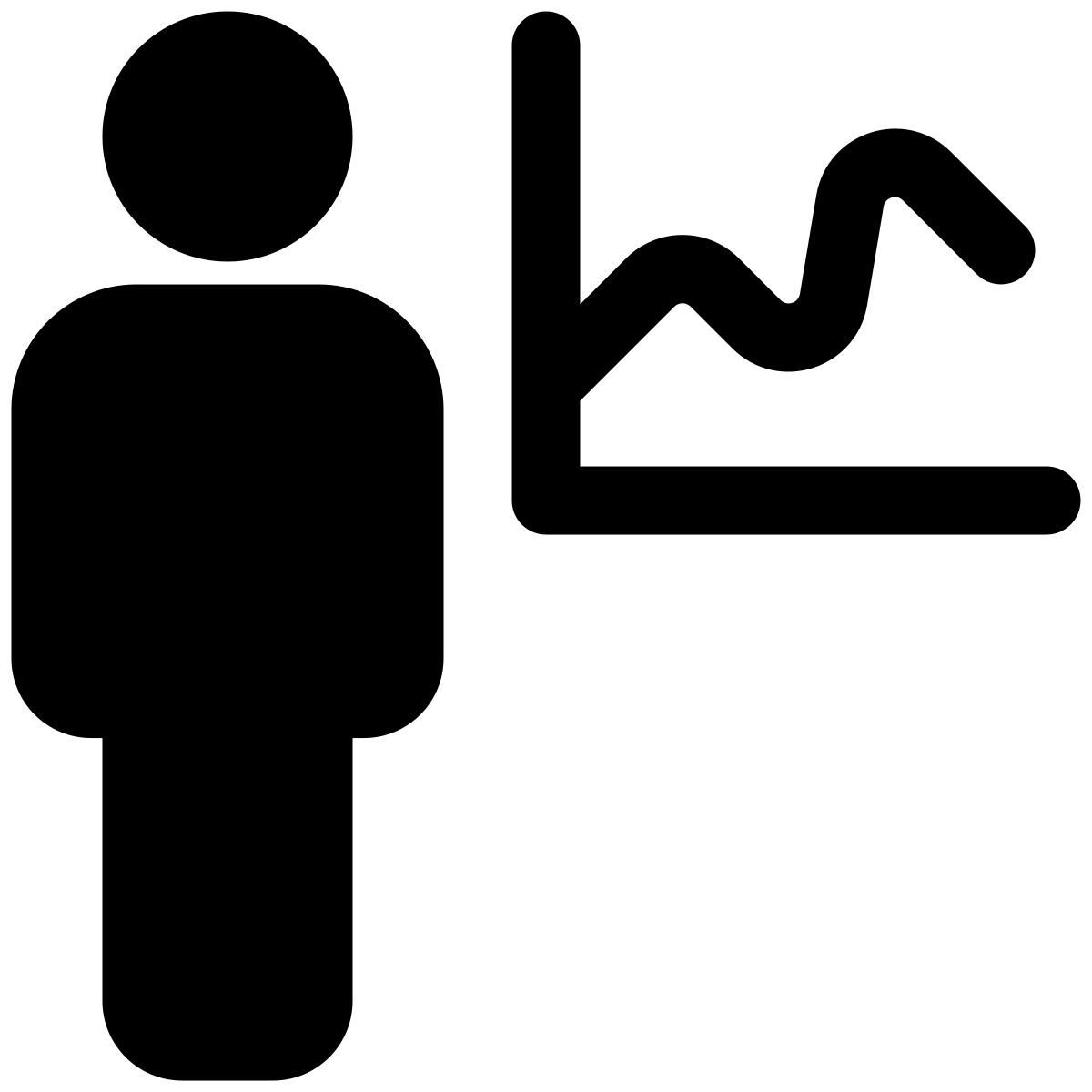 gráfico de barras del empleado que comparte el gráfico. icon