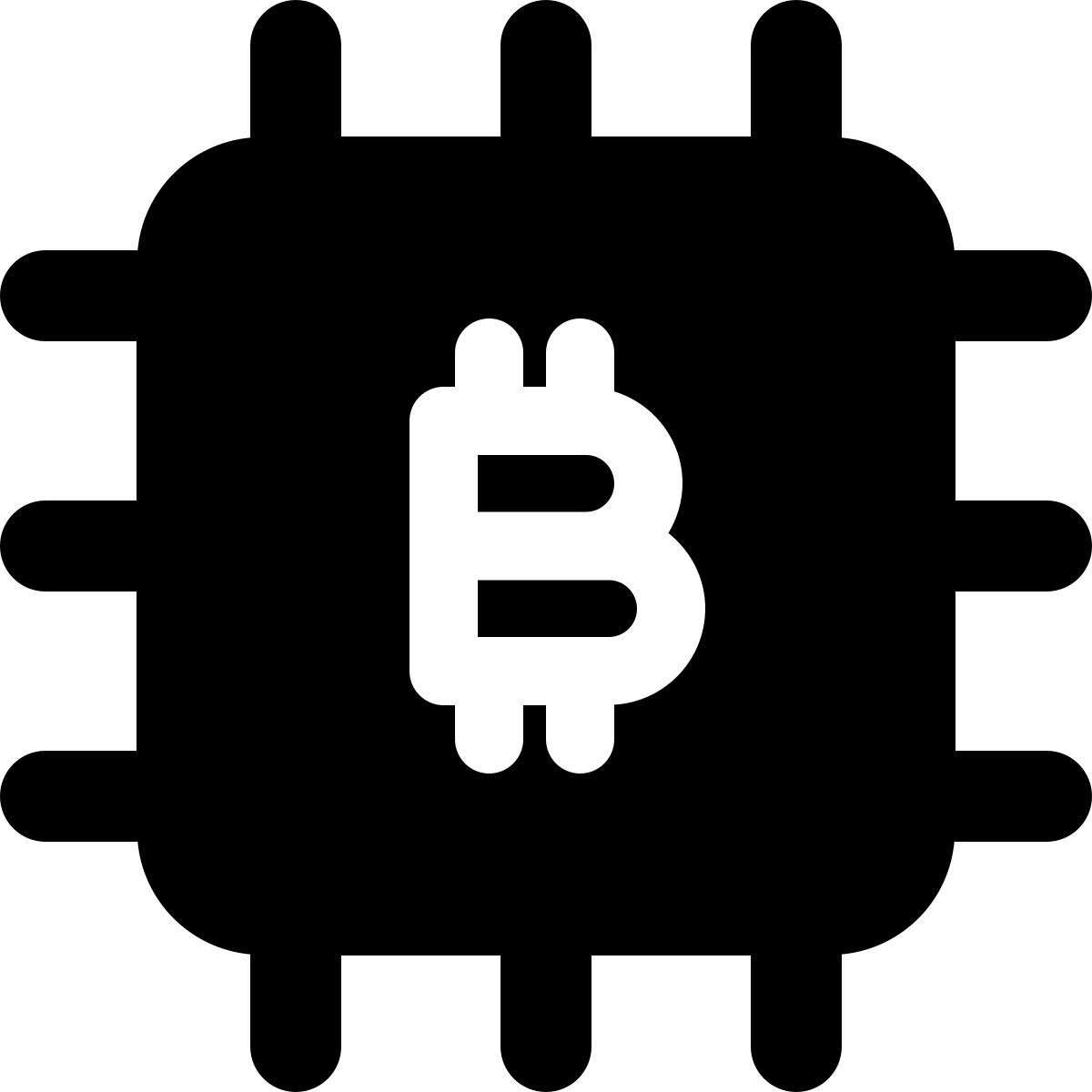 chip de bitcoin icon