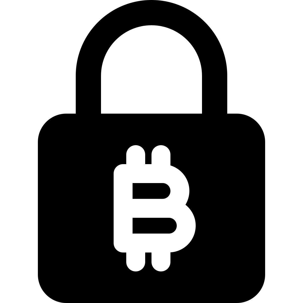 bitcoin lock icon