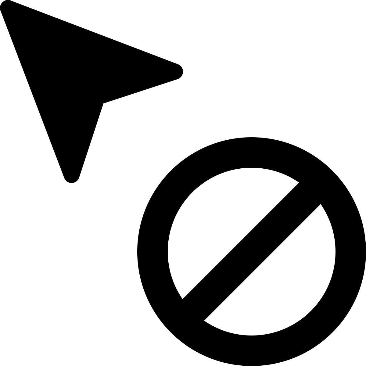 unavailable cursor icon
