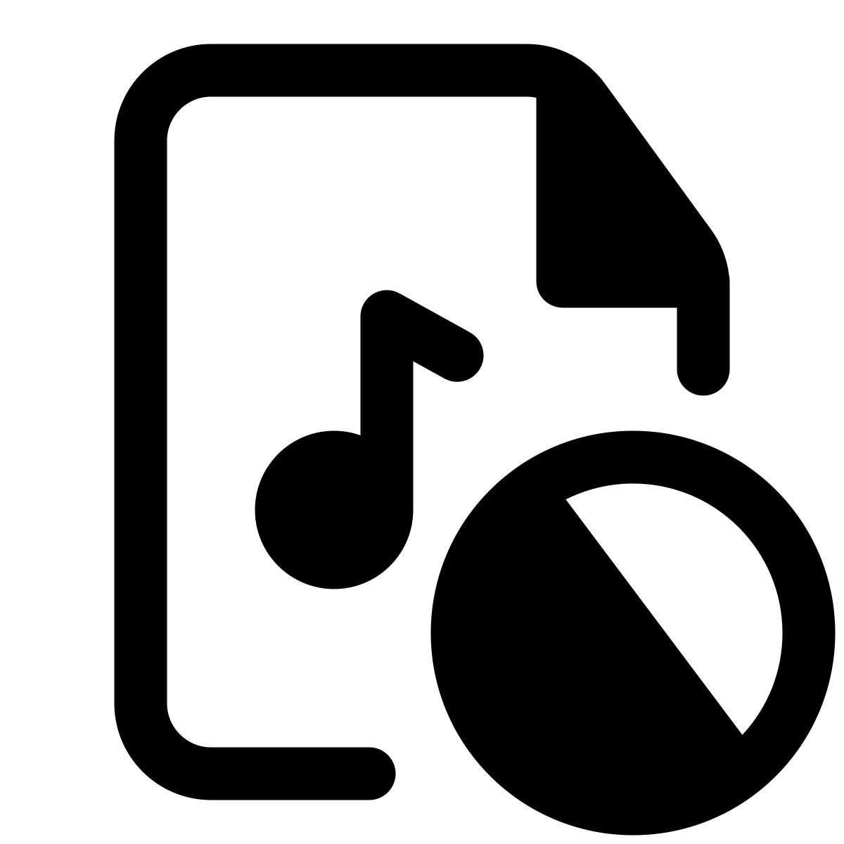 arquivo de música bloqueado icon