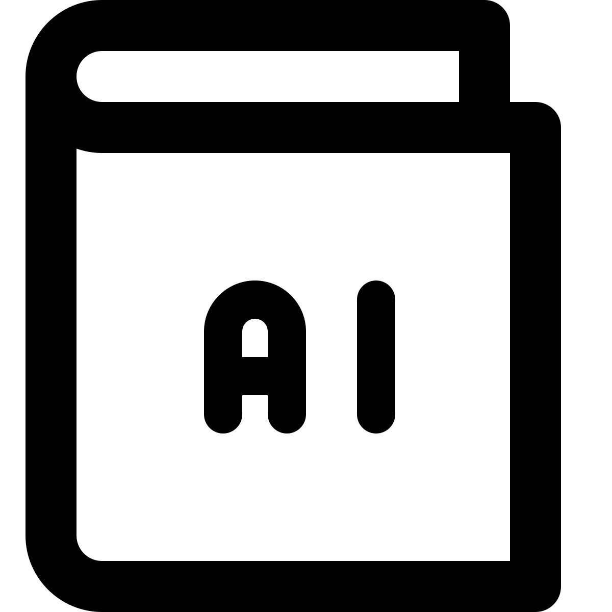 libro di intelligenza artificiale icon