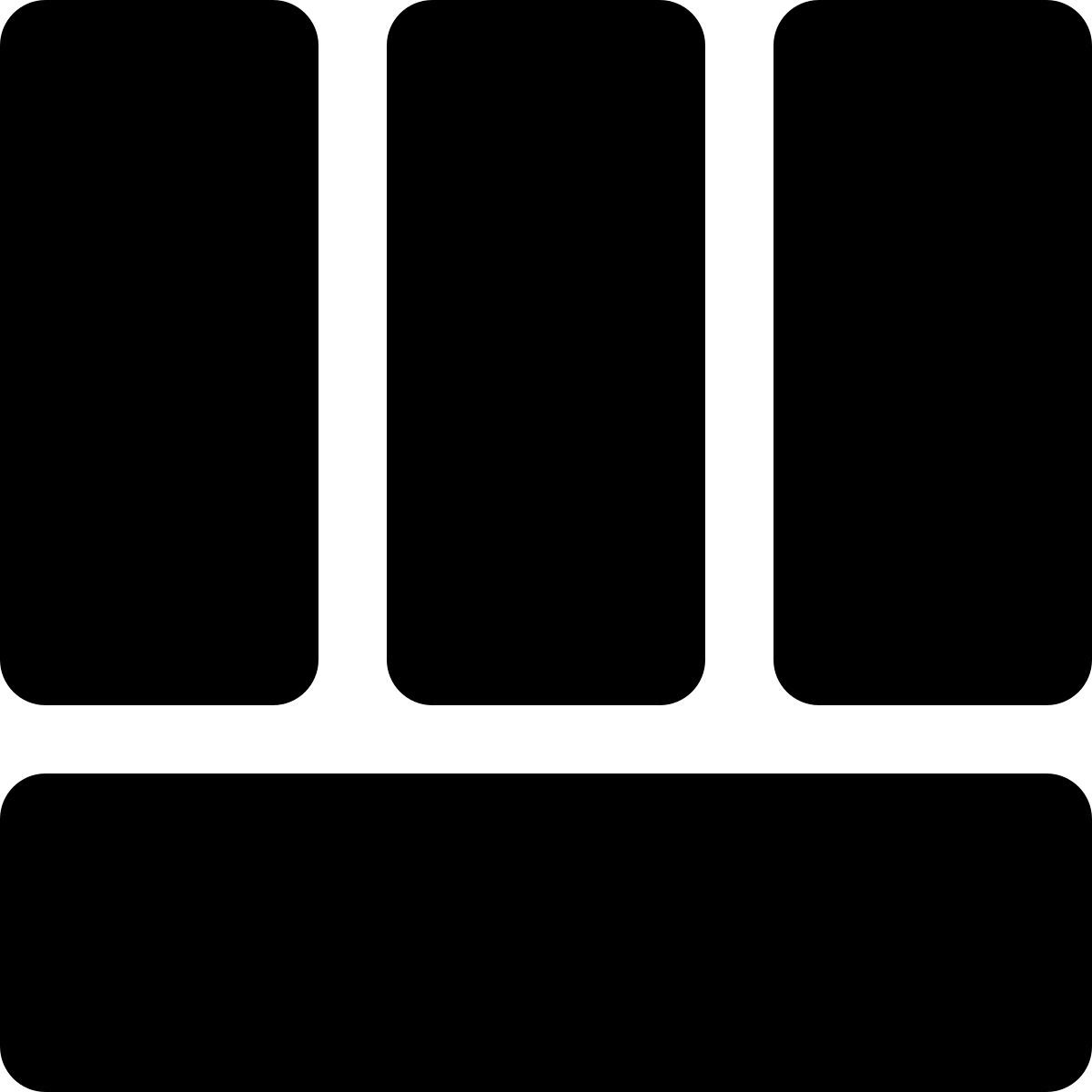 layout a sezioni multiple icon
