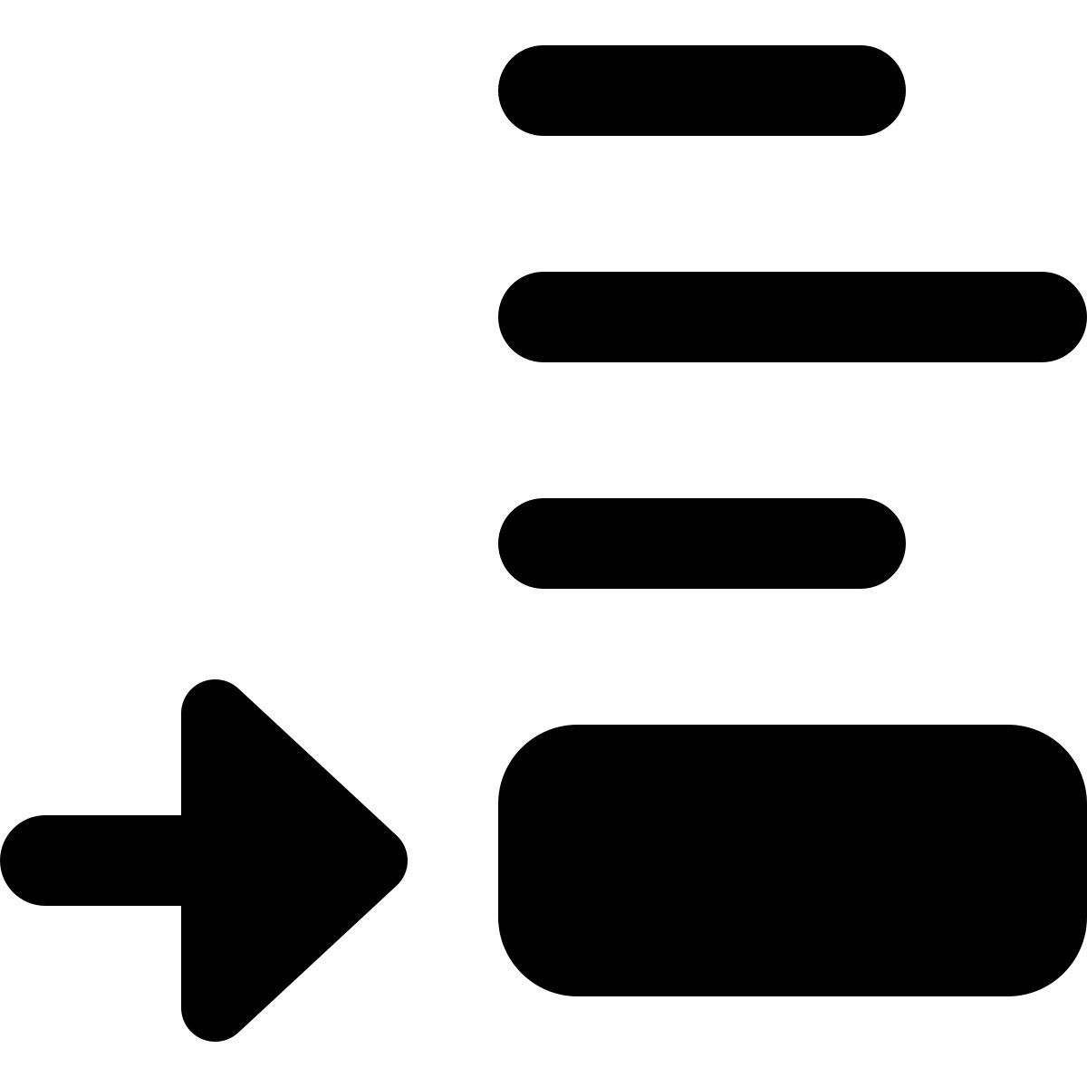 bottom footer text position arrow point right direction text adjust icon