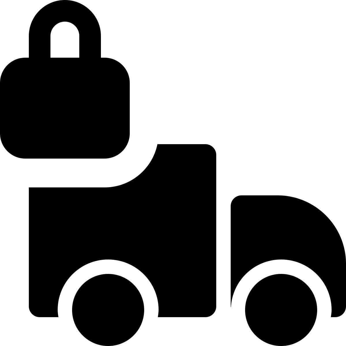 locked truck icon