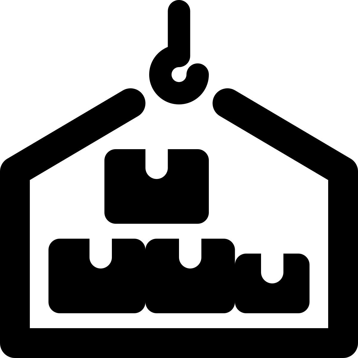lifting boxes icon