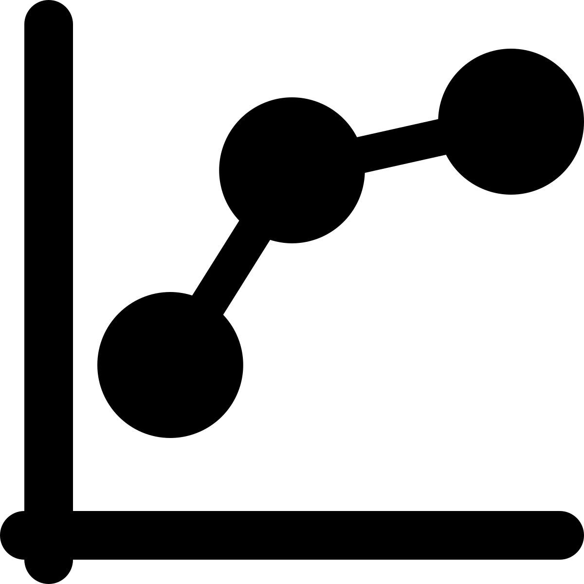 dotted line chart icon