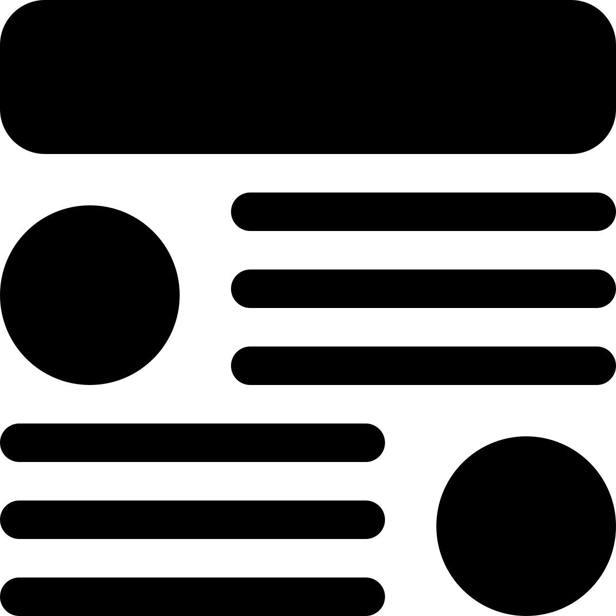 layout della homepage icon