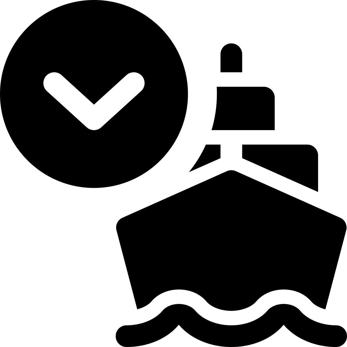 unloading cargo ship icon