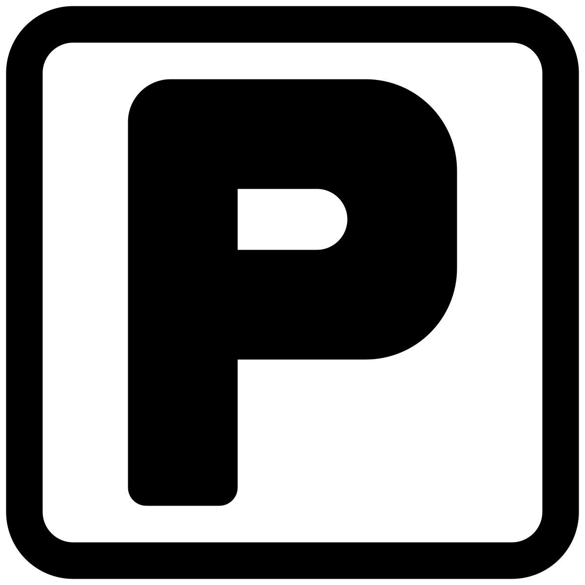 señal de estacionamiento icon