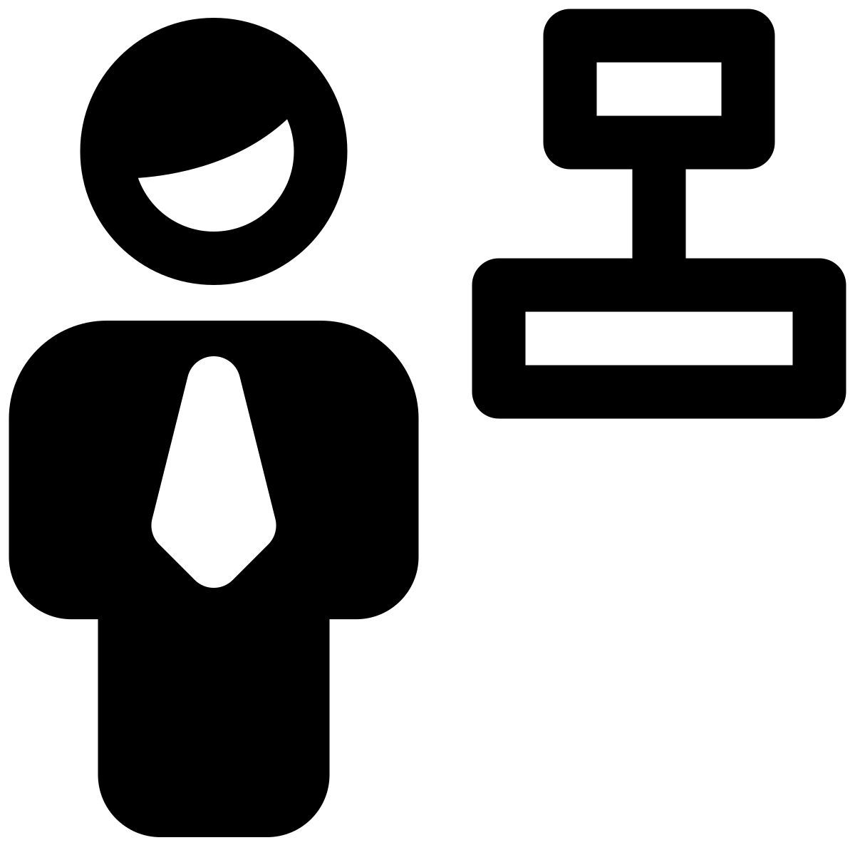center alignment of a word document for an businessman to adjust icon