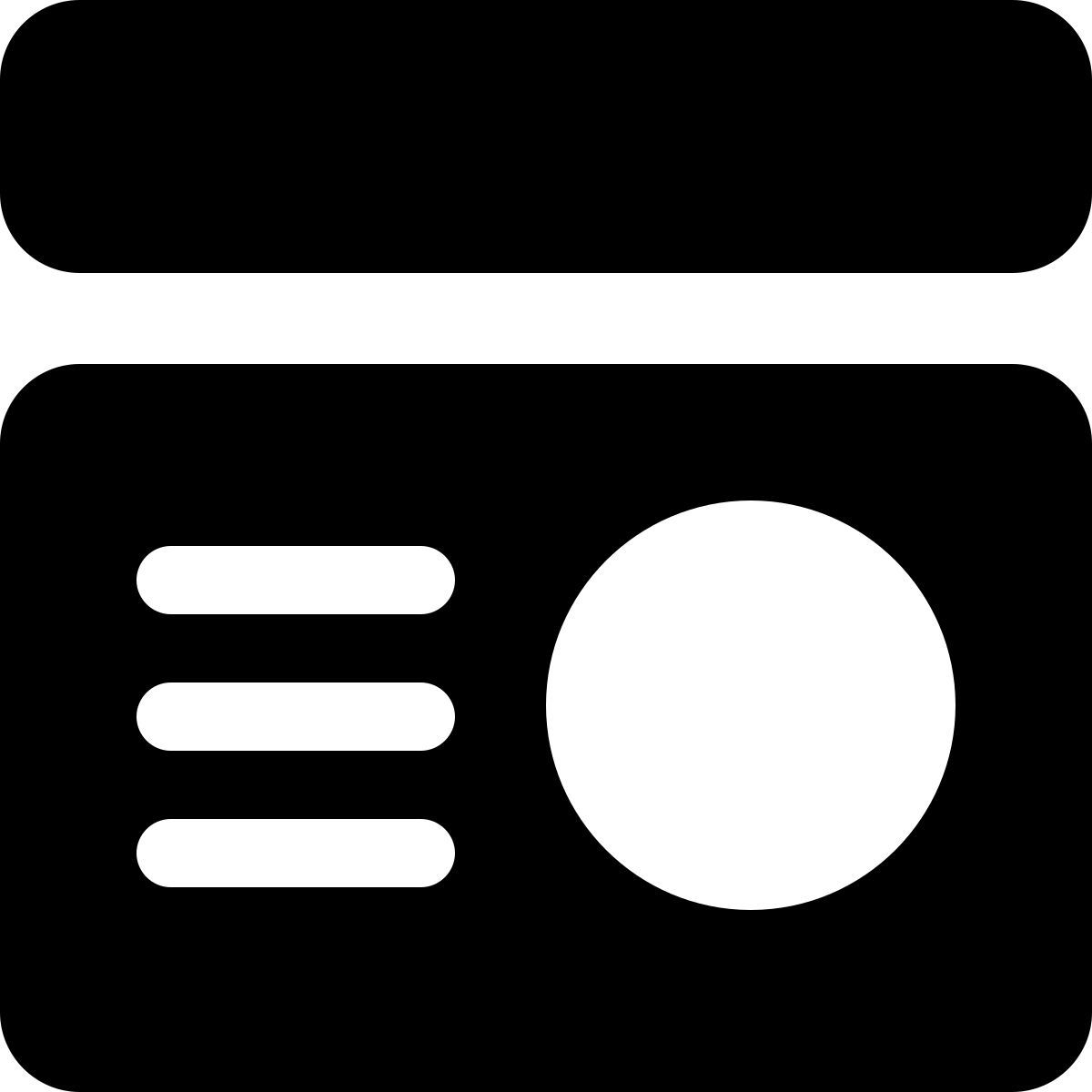 dashboard layout icon