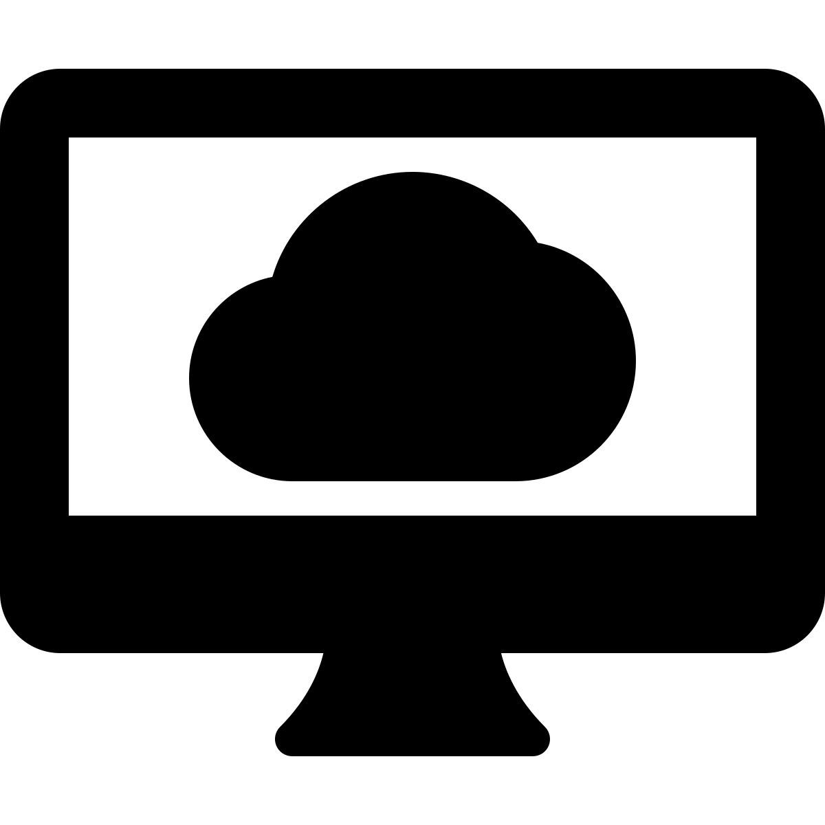 soporte de computación en la nube externa con aplicación versión de escritorio nube bold tal revivo icon