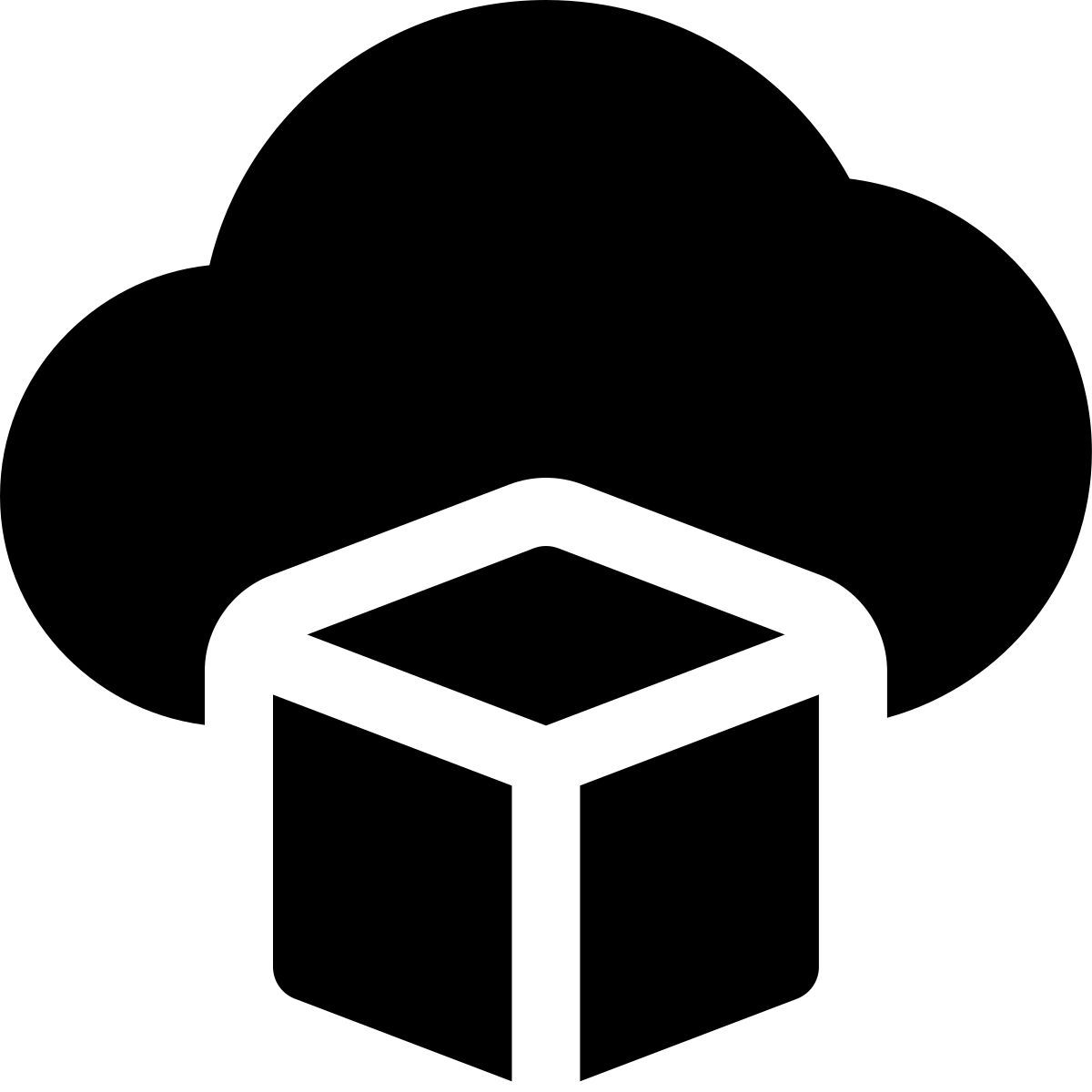 blockchain cloud icon