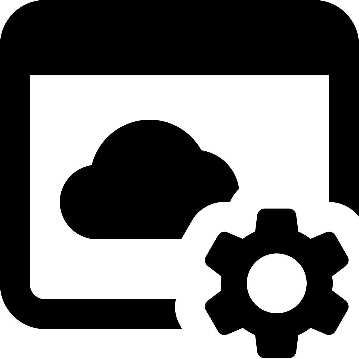 cloud server settings icon