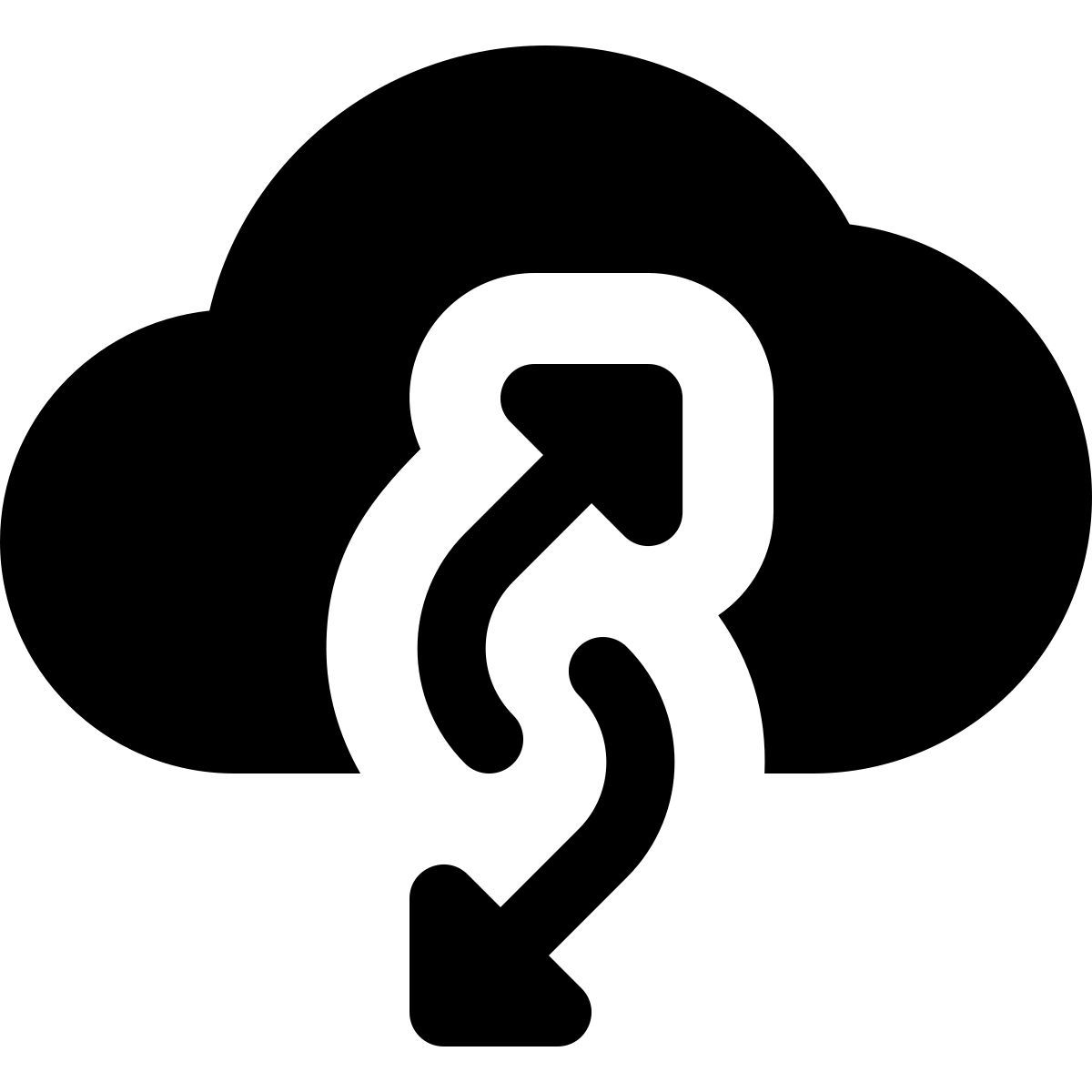 cloud datenaustausch icon