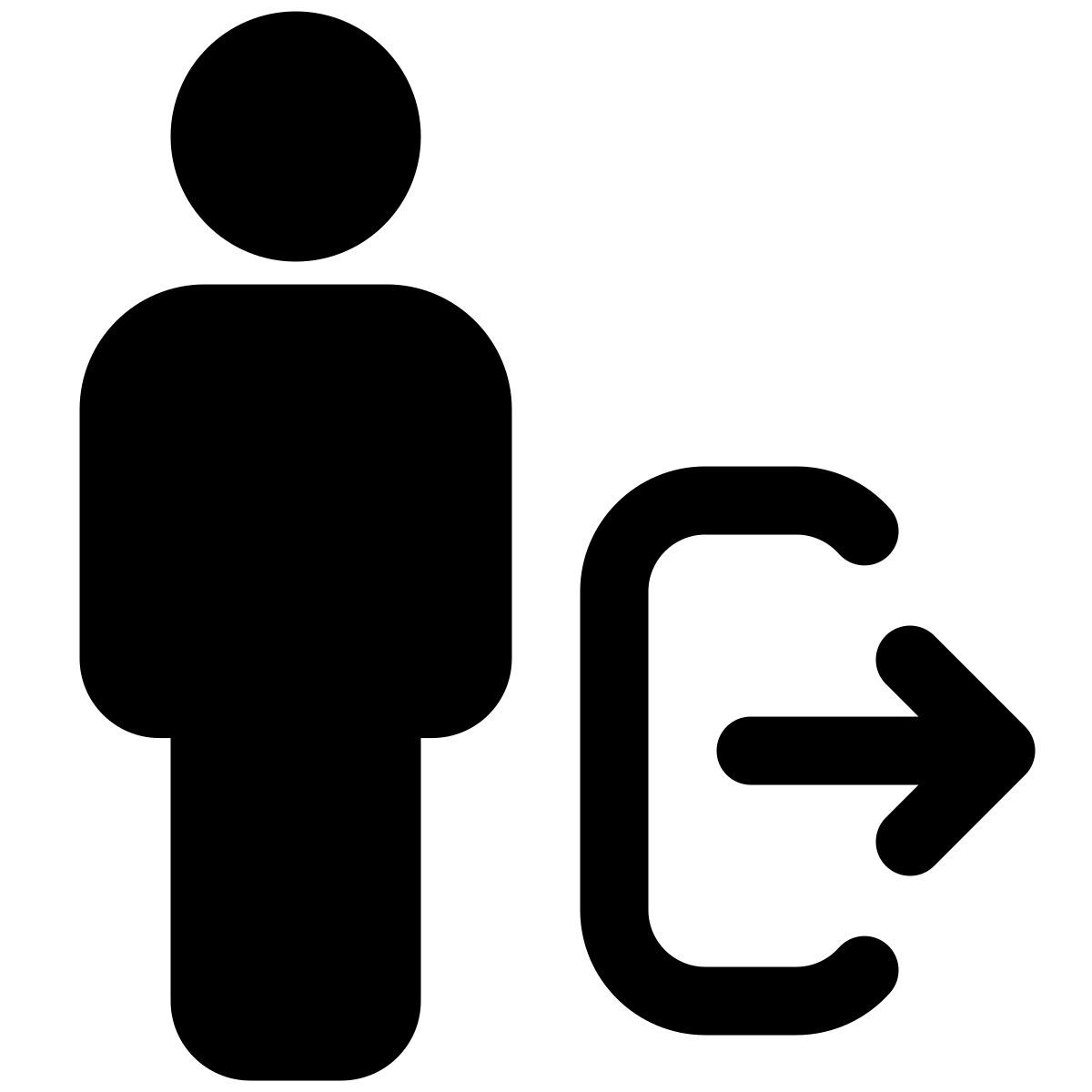 corporate login portal isolated on a white background icon