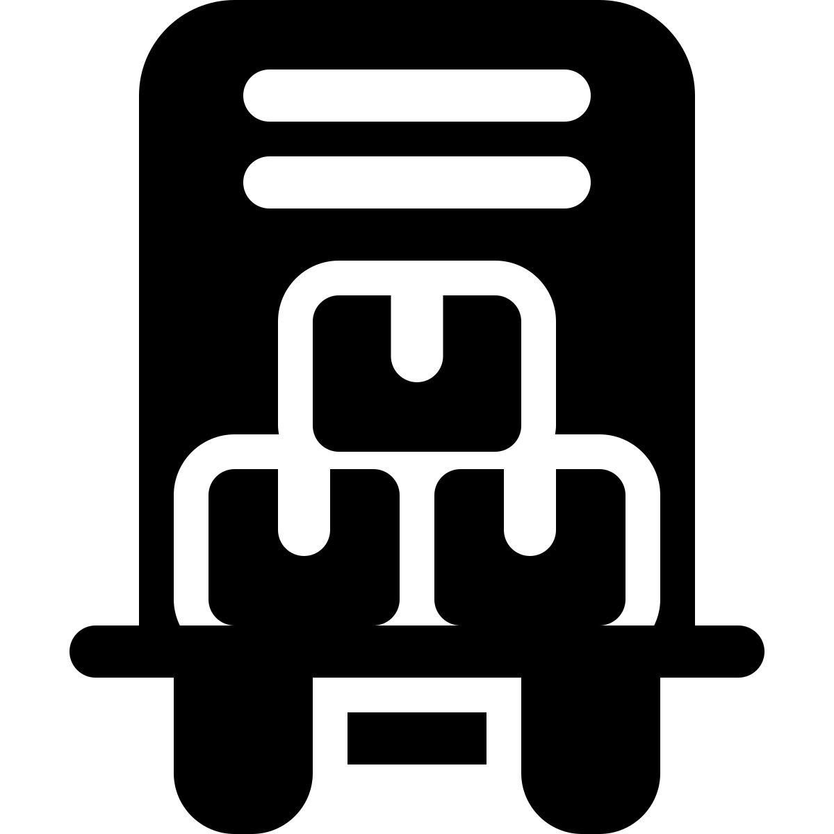delivery truck boxes icon