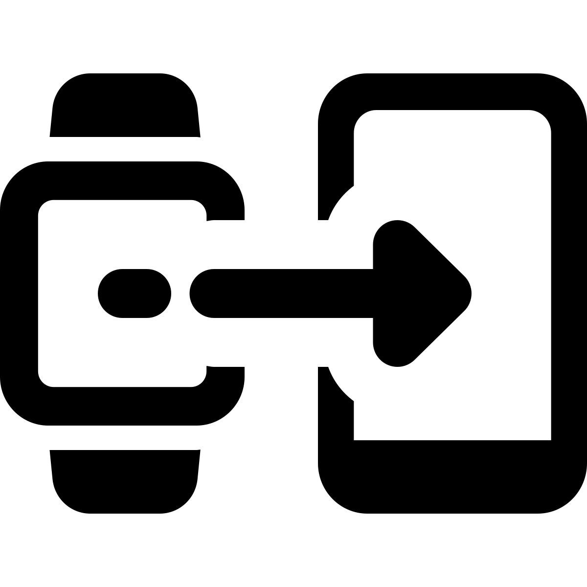 la montre numérique envoie directement des médias au téléphone portable icon