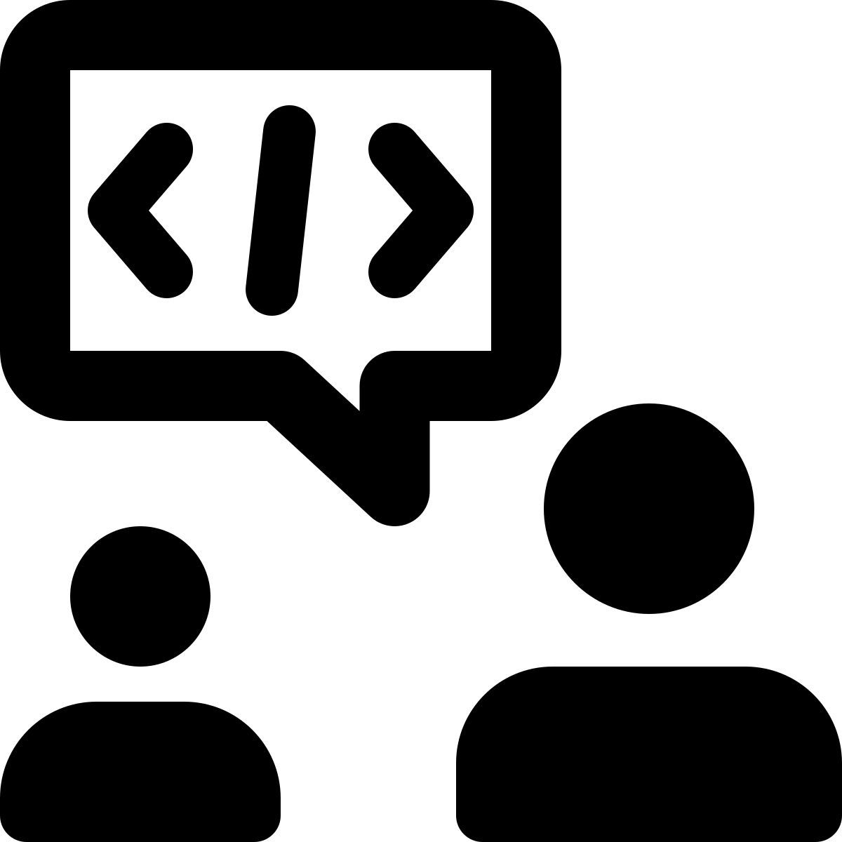 discussão externa sobre linguagem programação software isolado em fundo branco programação negrito tal revivo icon