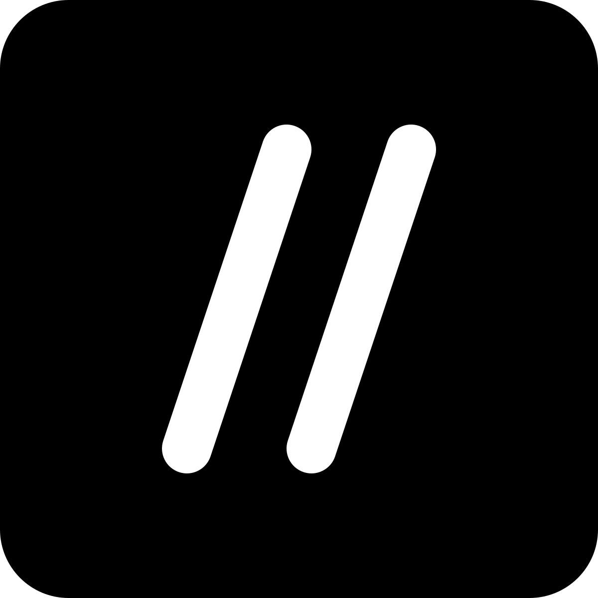 double slash icon